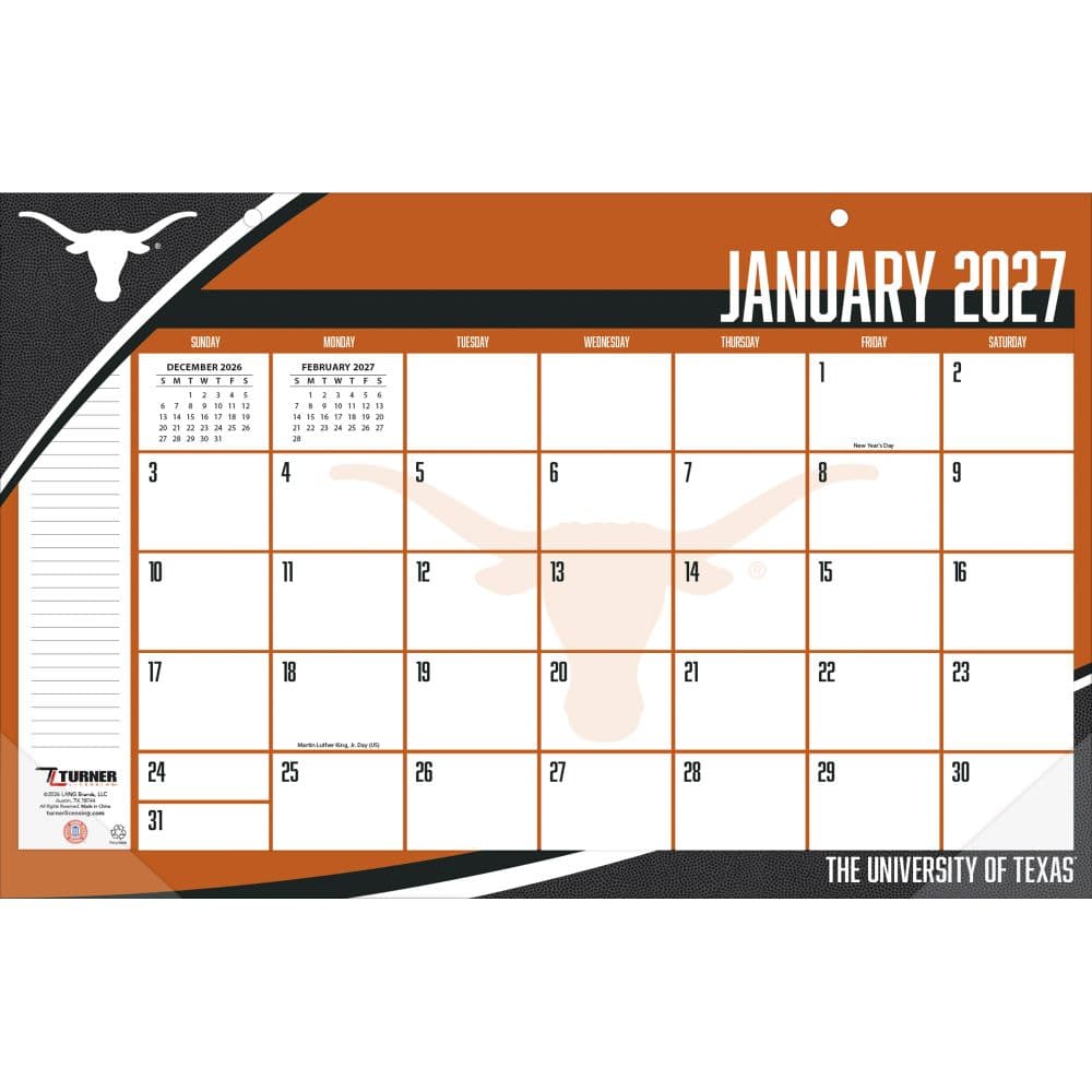 Texas Longhorns 2027 Desk Pad First Alternate Image
