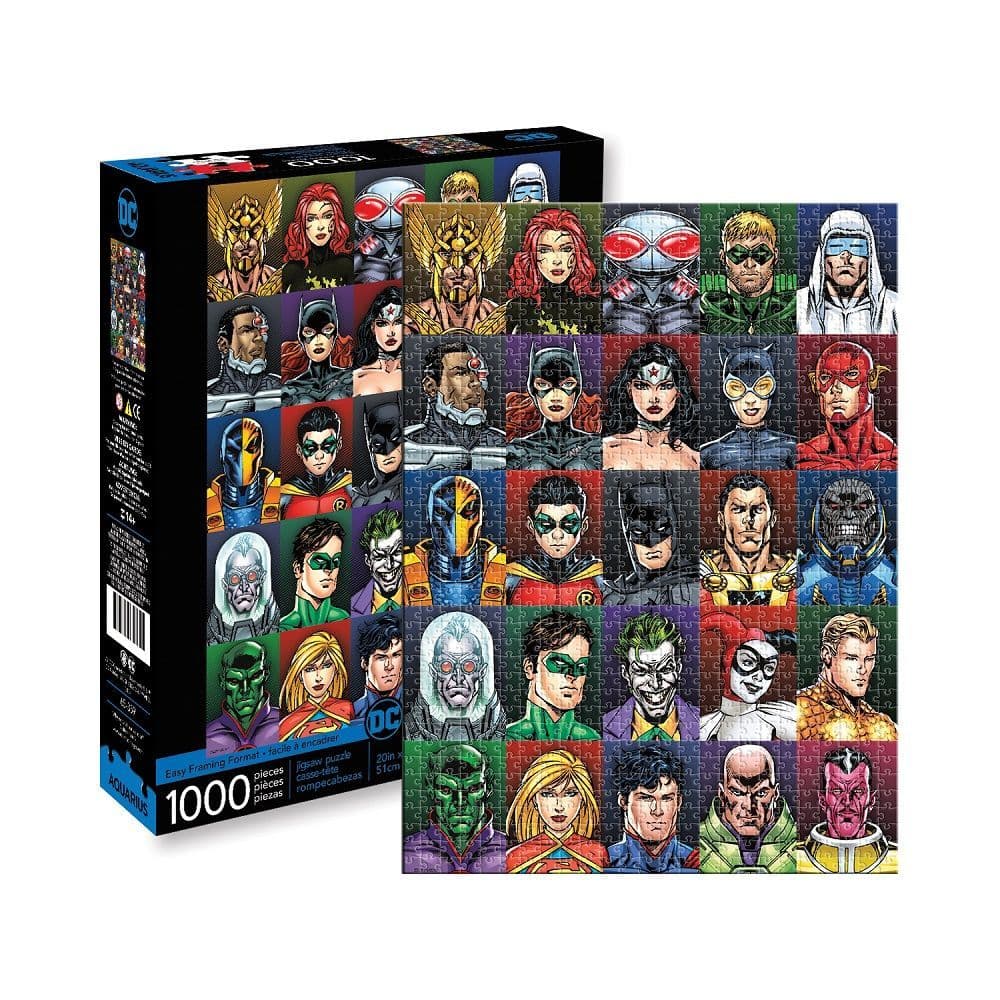 DC Faces 1000pc Puzzle Alternate Image 1