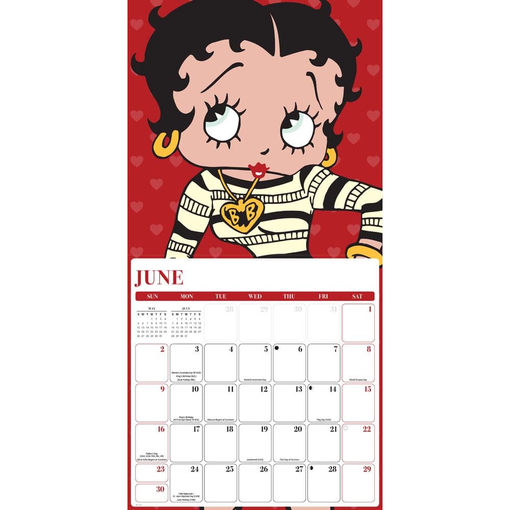 Betty Boop 2024 Wall Calendar - Calendars.com