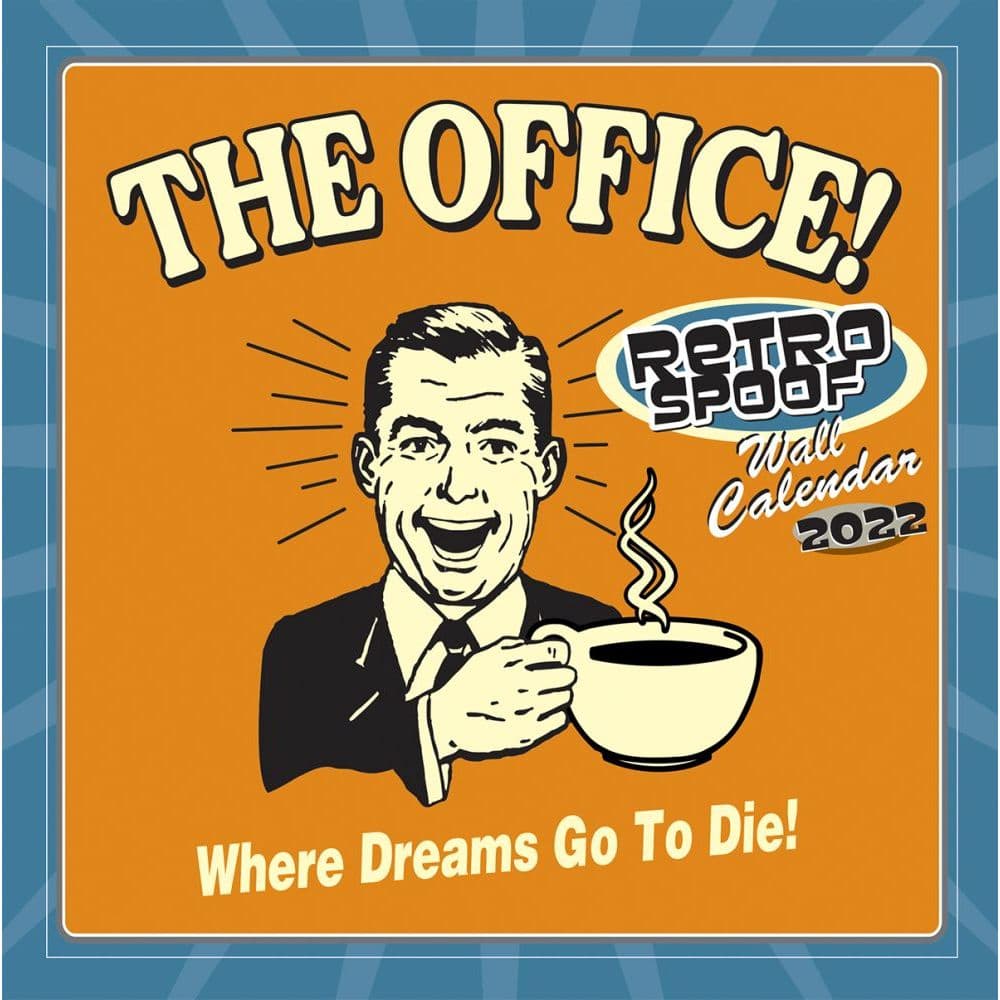 Retrospoof Office 2022 Wall Calendar