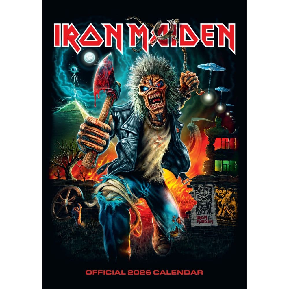 image Iron Maiden 2026 Poster Wall Calendar Main Product Image