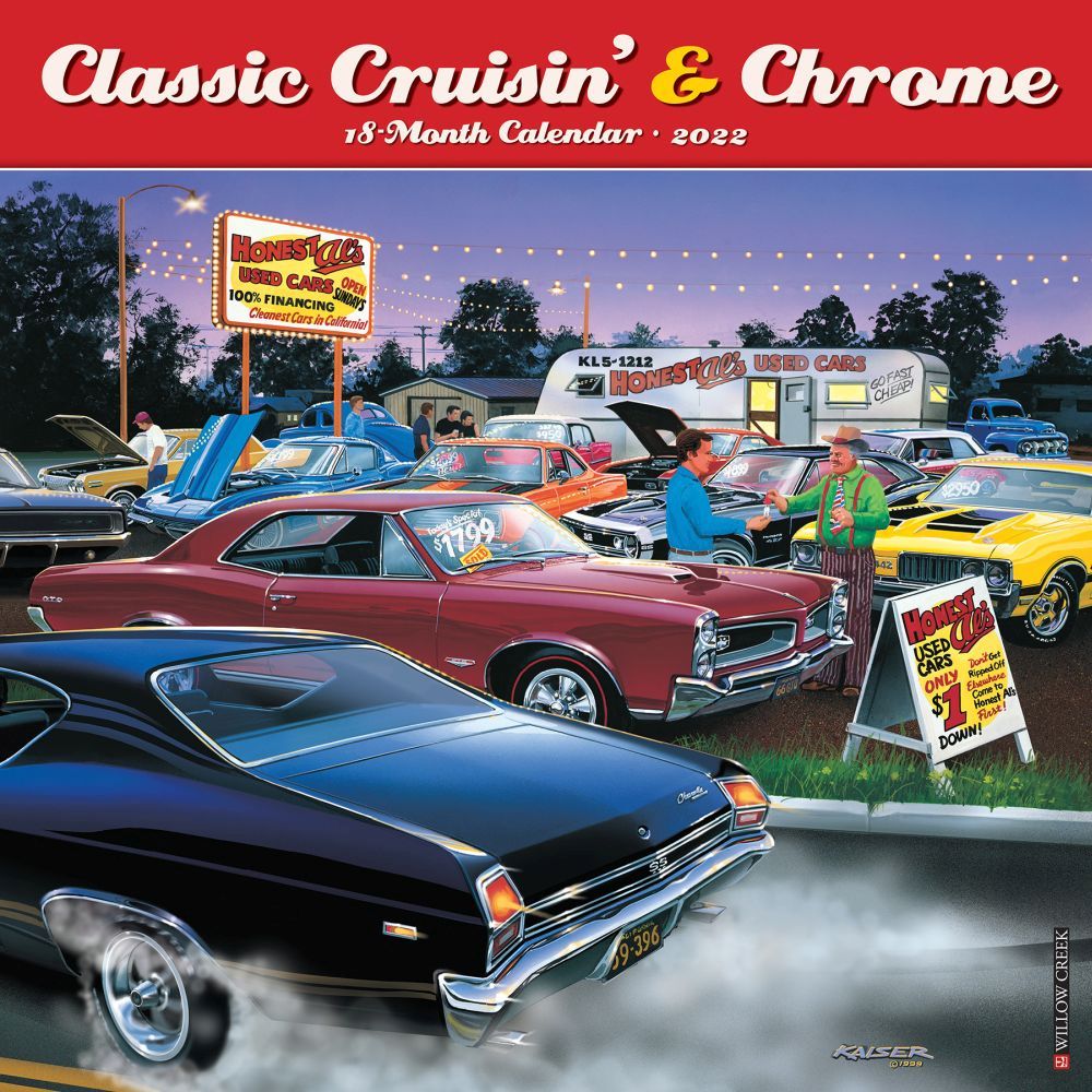 Classic Cruisin and Chrome 2022 Wall Calendar
