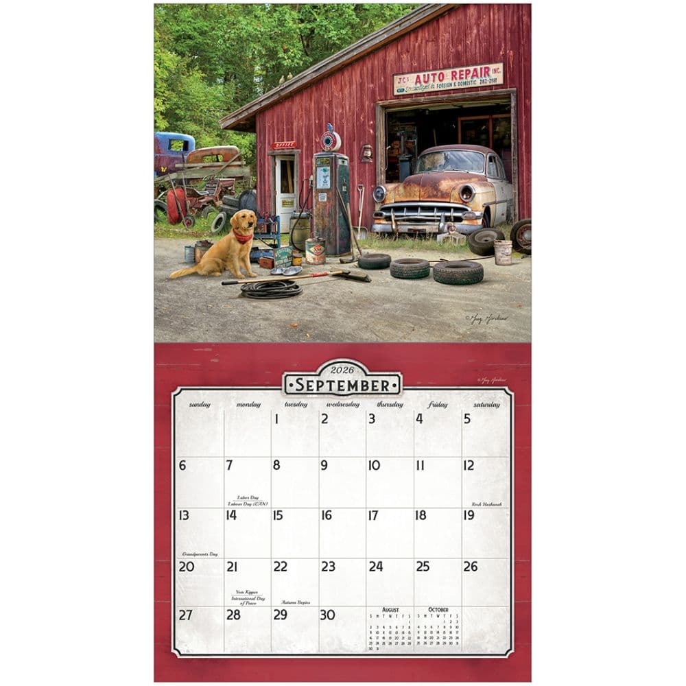 Nostalgic Main Street by Greg Giordano 2026 Wall Calendar Second Alternate  Image