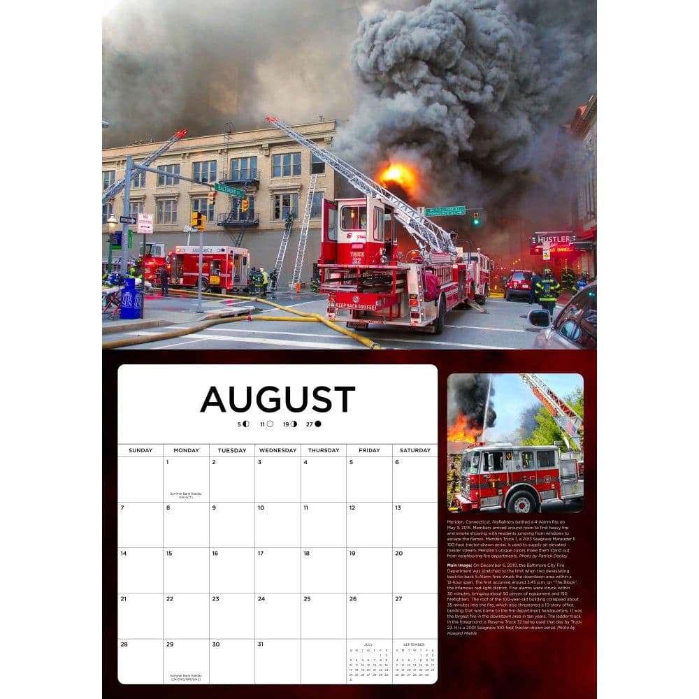 Fire Trucks In Action 2022 Wall Calendar - Calendars.com