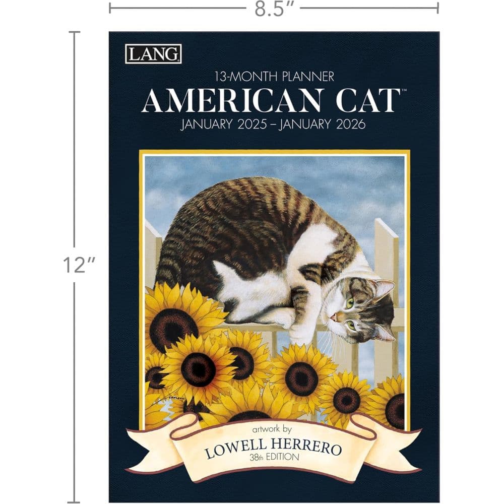 American Cat by Lowell Herrero 2025 Monthly Planner Seventh Alternate Image width=&quot;1000&quot; height=&quot;1000&quot;