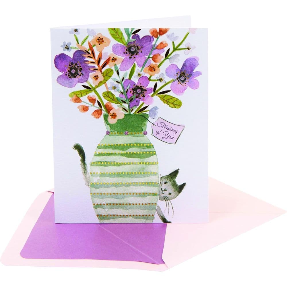 Thank You Cat Peeking Boxed Note Cards Second Alternate Image