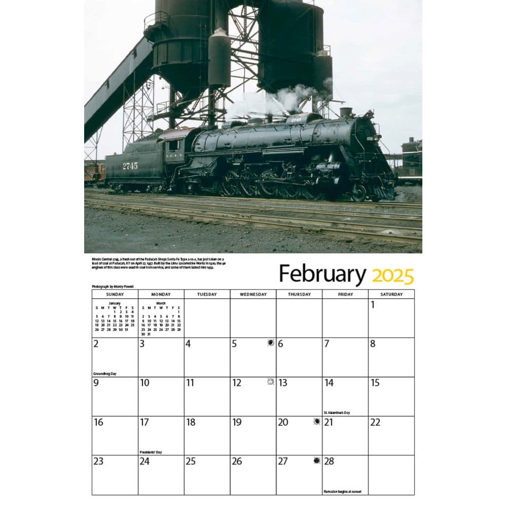 Illinois Central Railroad 2025 Wall Calendar Second Alternate Image width=&quot;1000&quot; height=&quot;1000&quot;