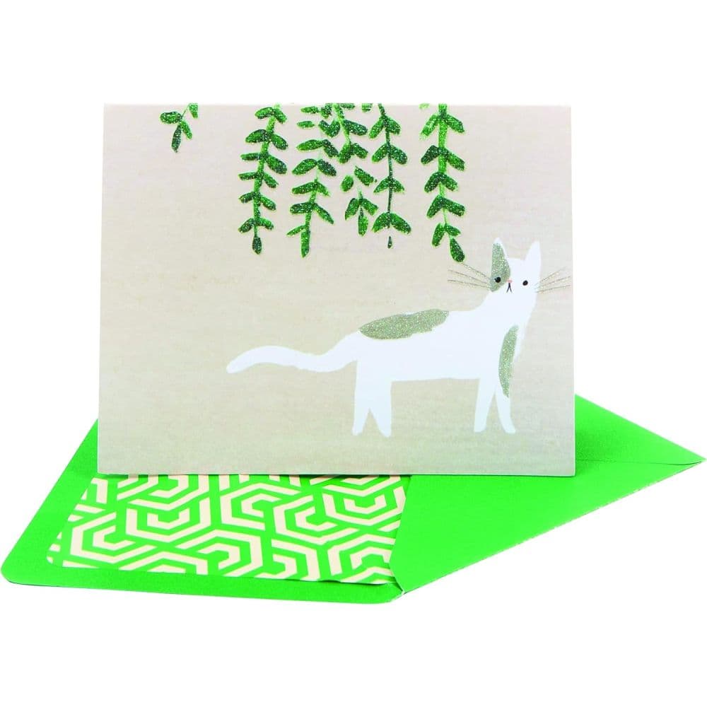 Kitty With Vine Boxed Note Cards Second Alternate Image