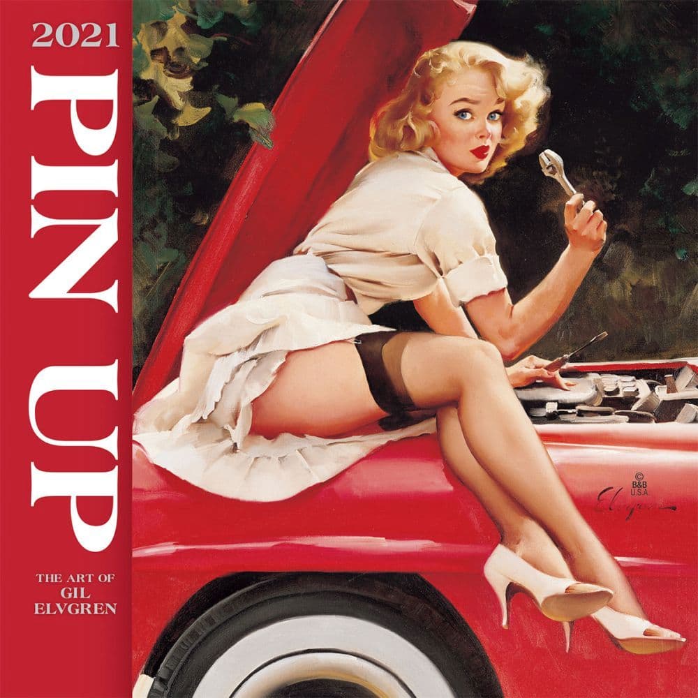 Pin Up Elvgren Wall Calendar Calendars Com