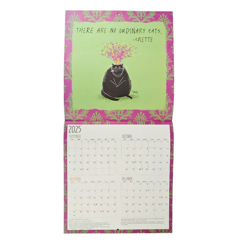 No Ordinary Cats by Leslie Moak Murray 2026 Wall Calendar Second Alternate Image