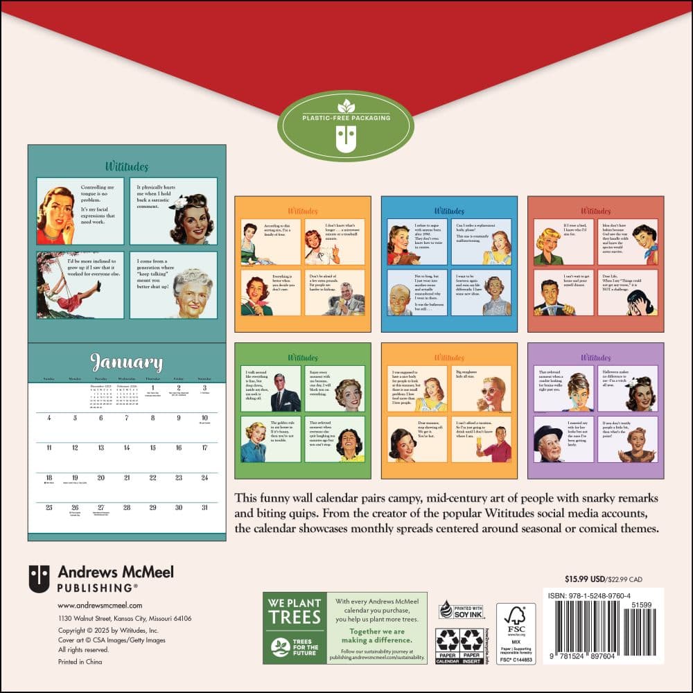 Wititudes 2026 Wall Calendar First Alternate Image