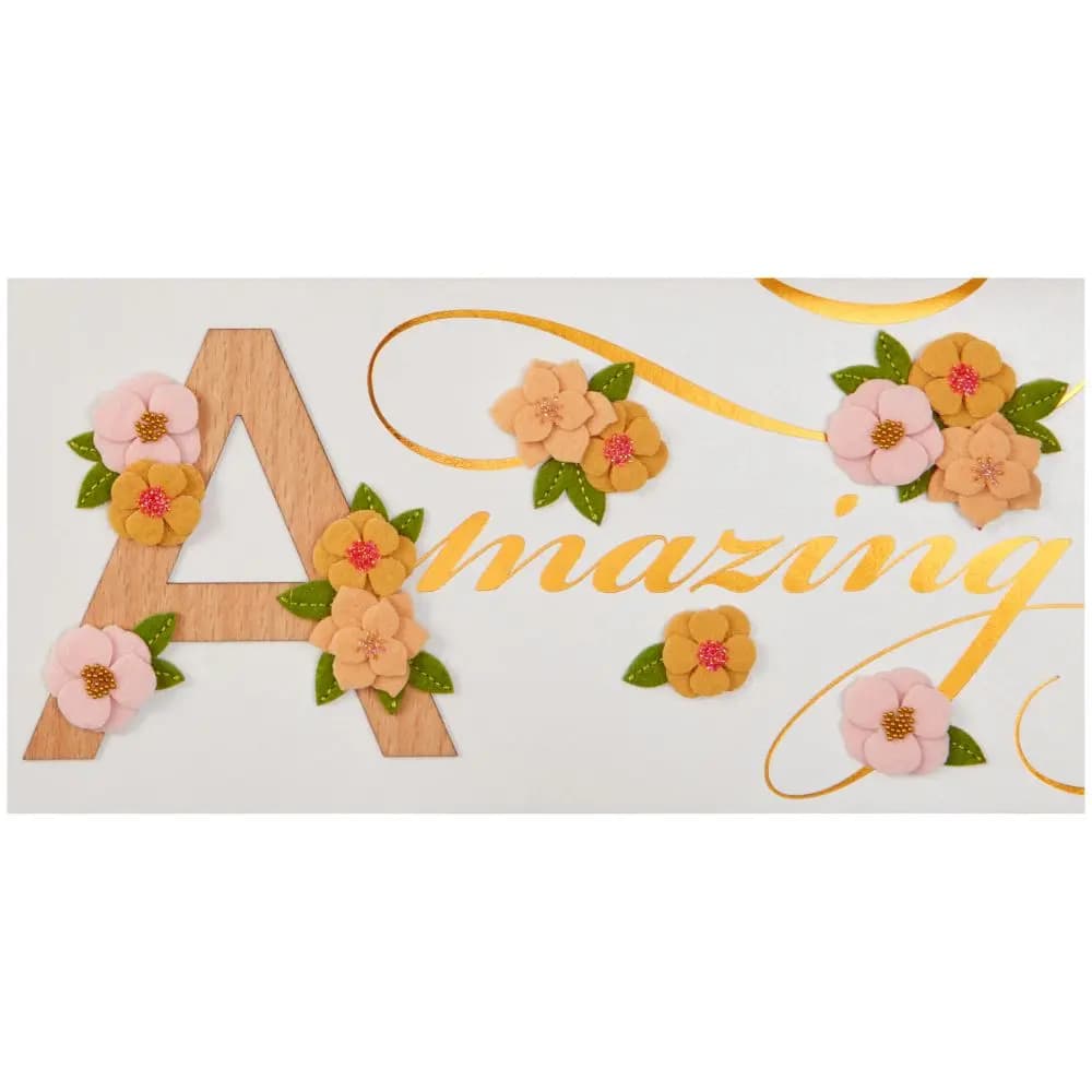 Amazing Lettering Birthday Card front