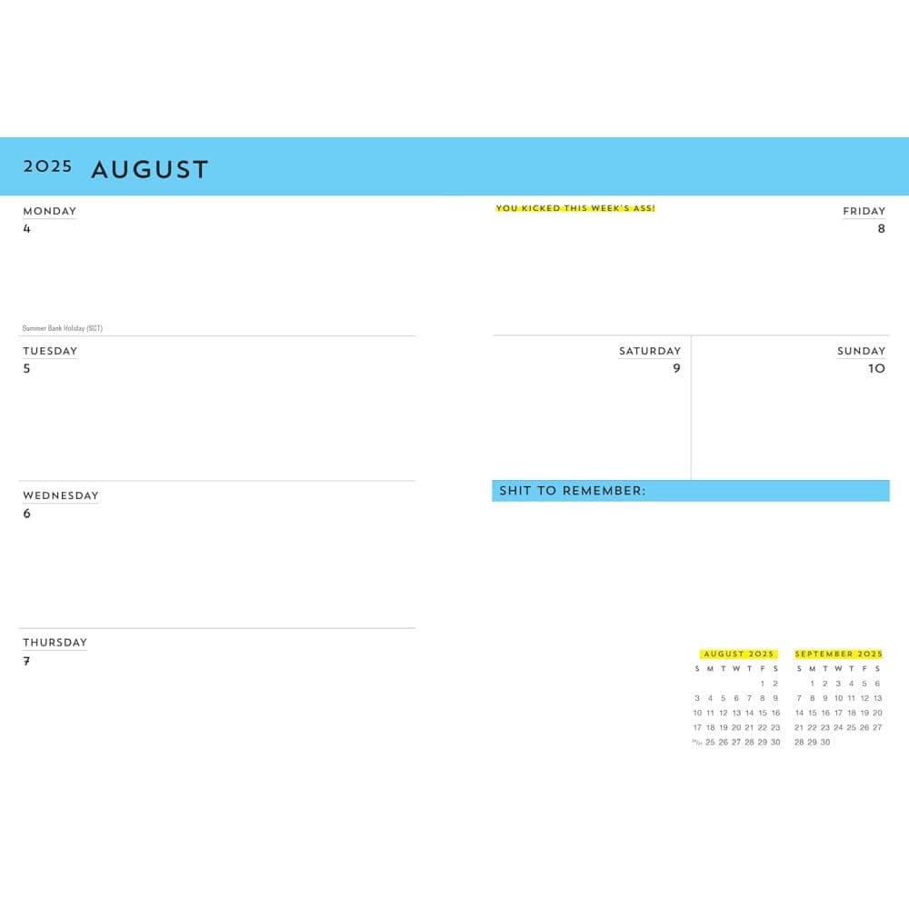 Carpe Fcking Diem 2026 Planner Fourth Alternate Image