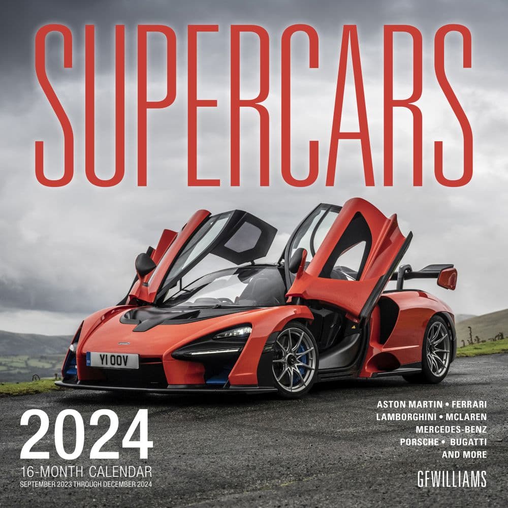 Supercars 2024 Wall Calendar Main Product Image width=&quot;1000&quot; height=&quot;1000&quot;