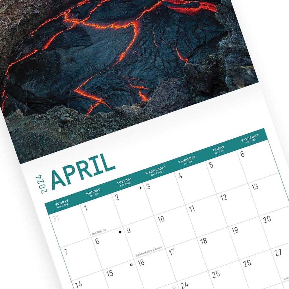 Volcanoes 2024 Wall Calendar