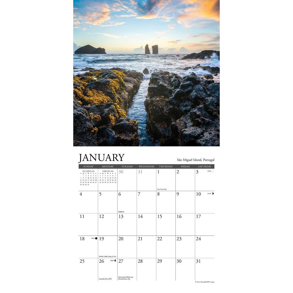 Ocean View 2026 Mini Wall Calendar Second Alternate Image