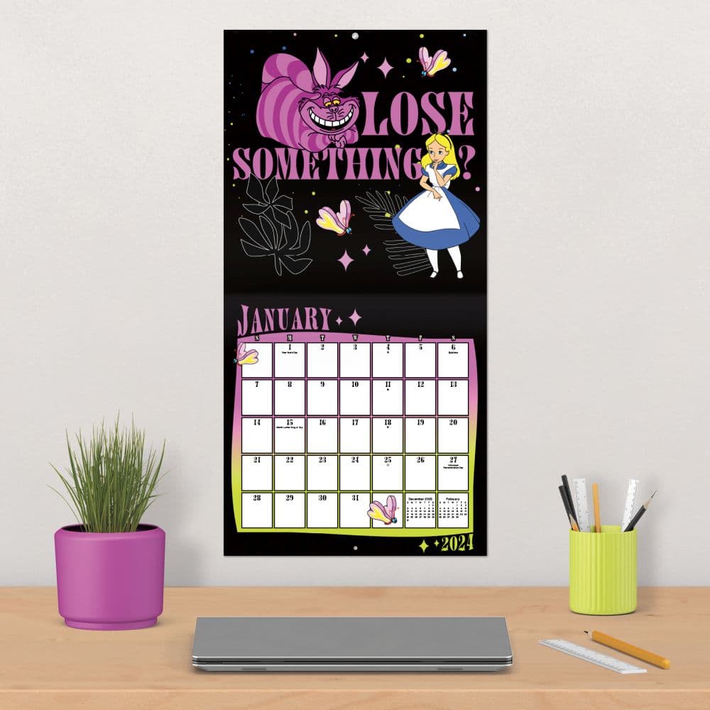 Disney Alice & Wonderland 2024 Wall Calendar