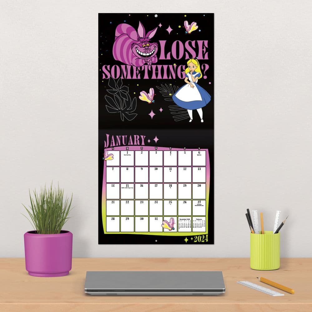 Disney Alice & Wonderland 2025 Wall Calendar