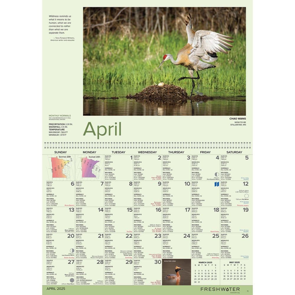 Minnesota Weatherguide 2025 Wall Calendar Second Alternate Image