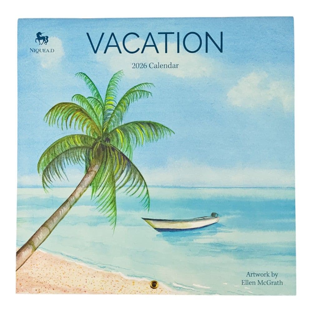 Vacation 2026 Wall Calendar Main Product Image