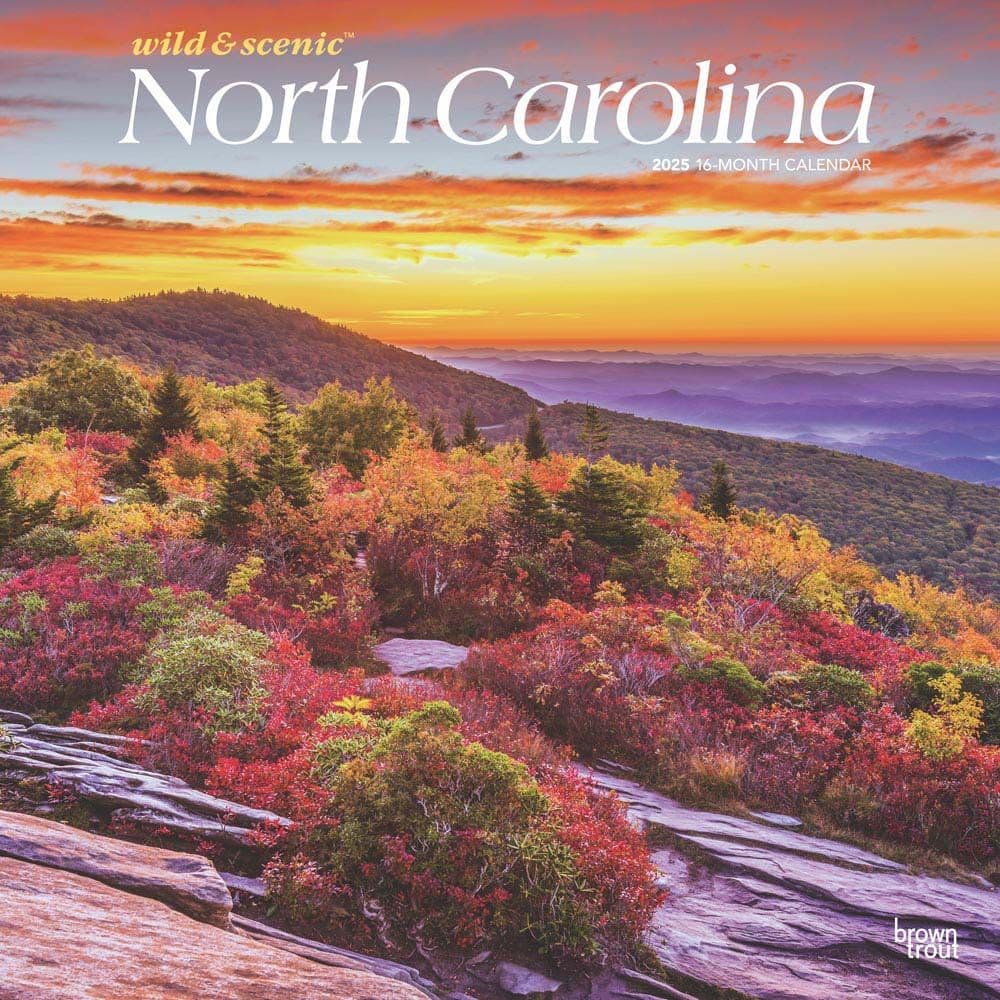 North Carolina Nature 2025 Wall Calendar - Calendars.com