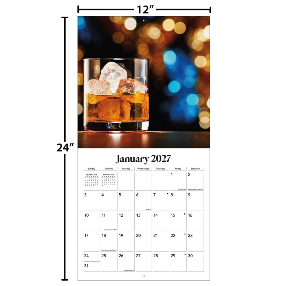 Whiskey Photo 2027 Wall Calendar Fourth Alternate Image