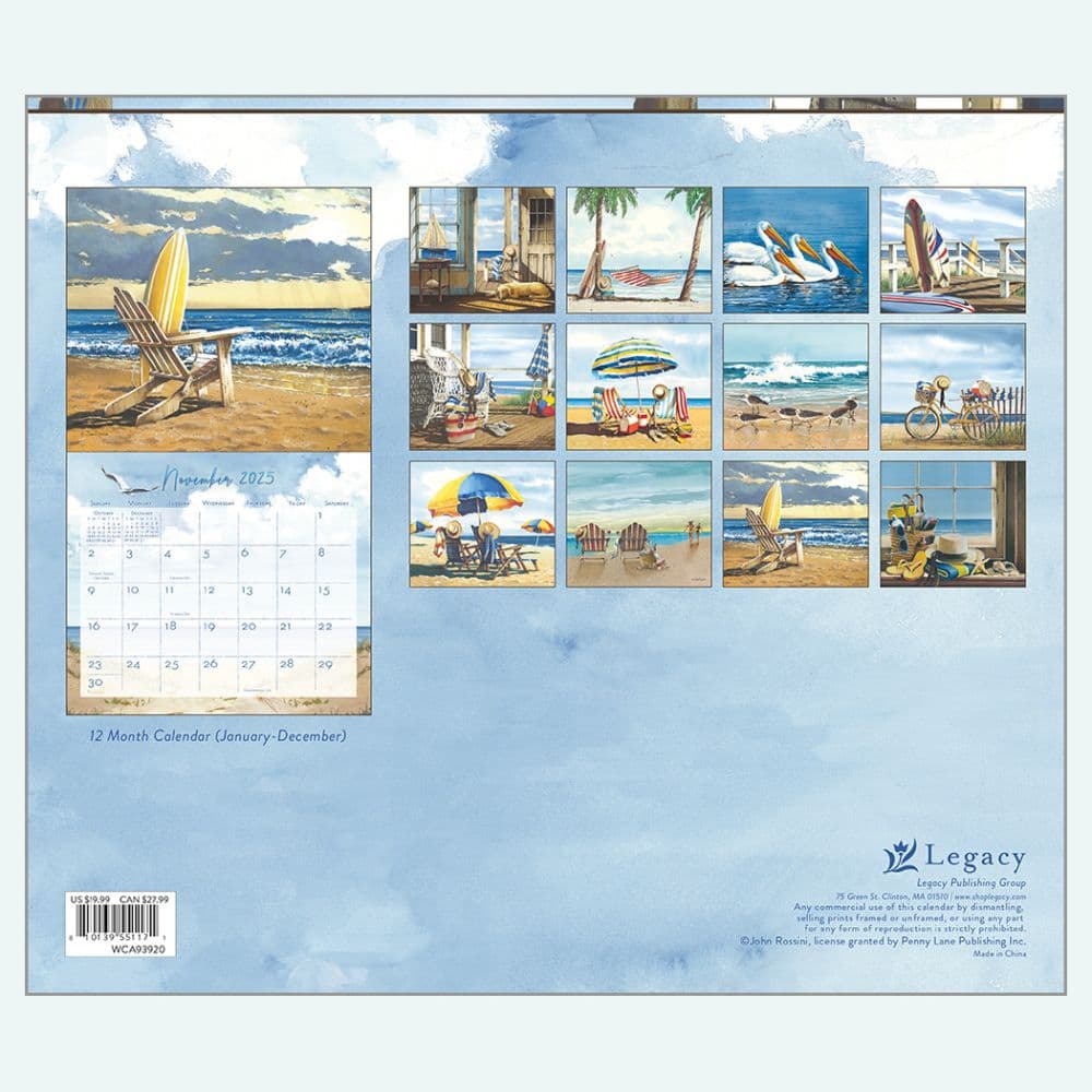 By The Sea 2025 Wall Calendar First Alternate Image width=&quot;1000&quot; height=&quot;1000&quot;