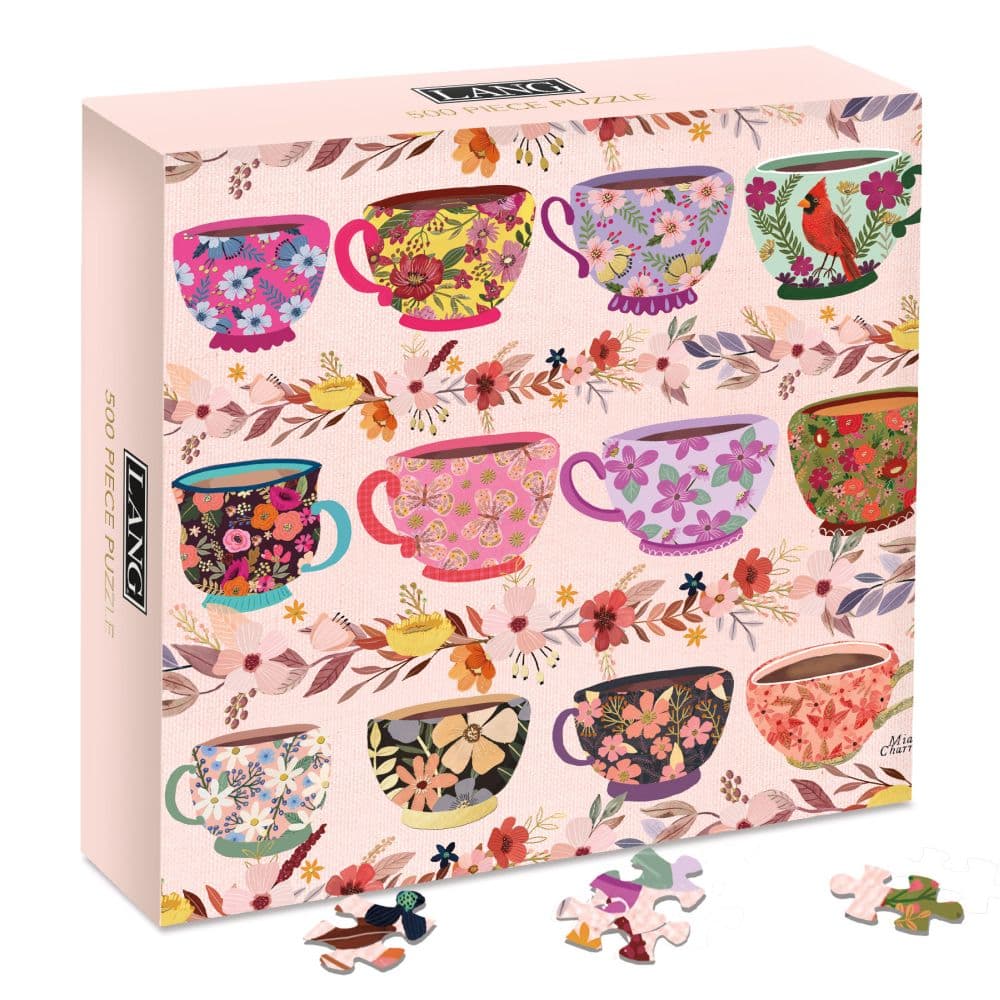 Floral Tea Time 500 Piece Luxe Puzzle Fifth Alternate Image