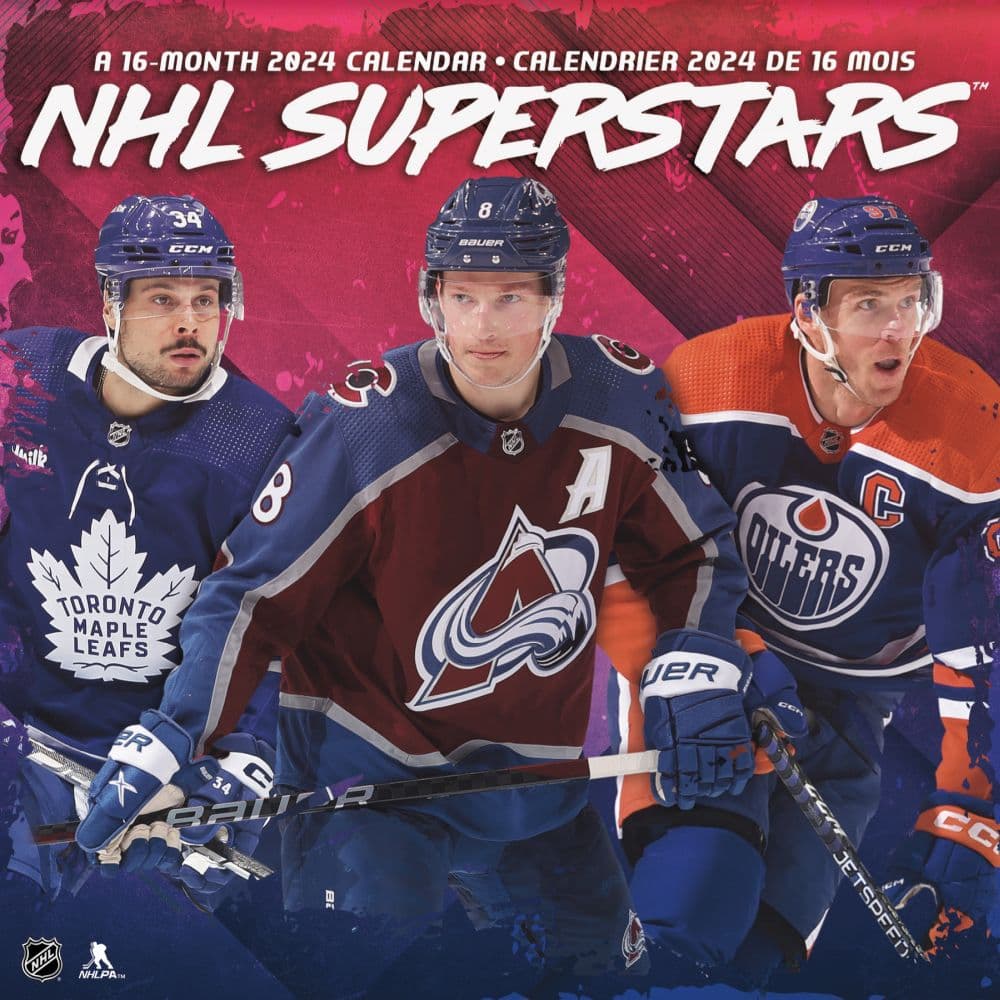 NHL Superstars 2024 Wall Calendar