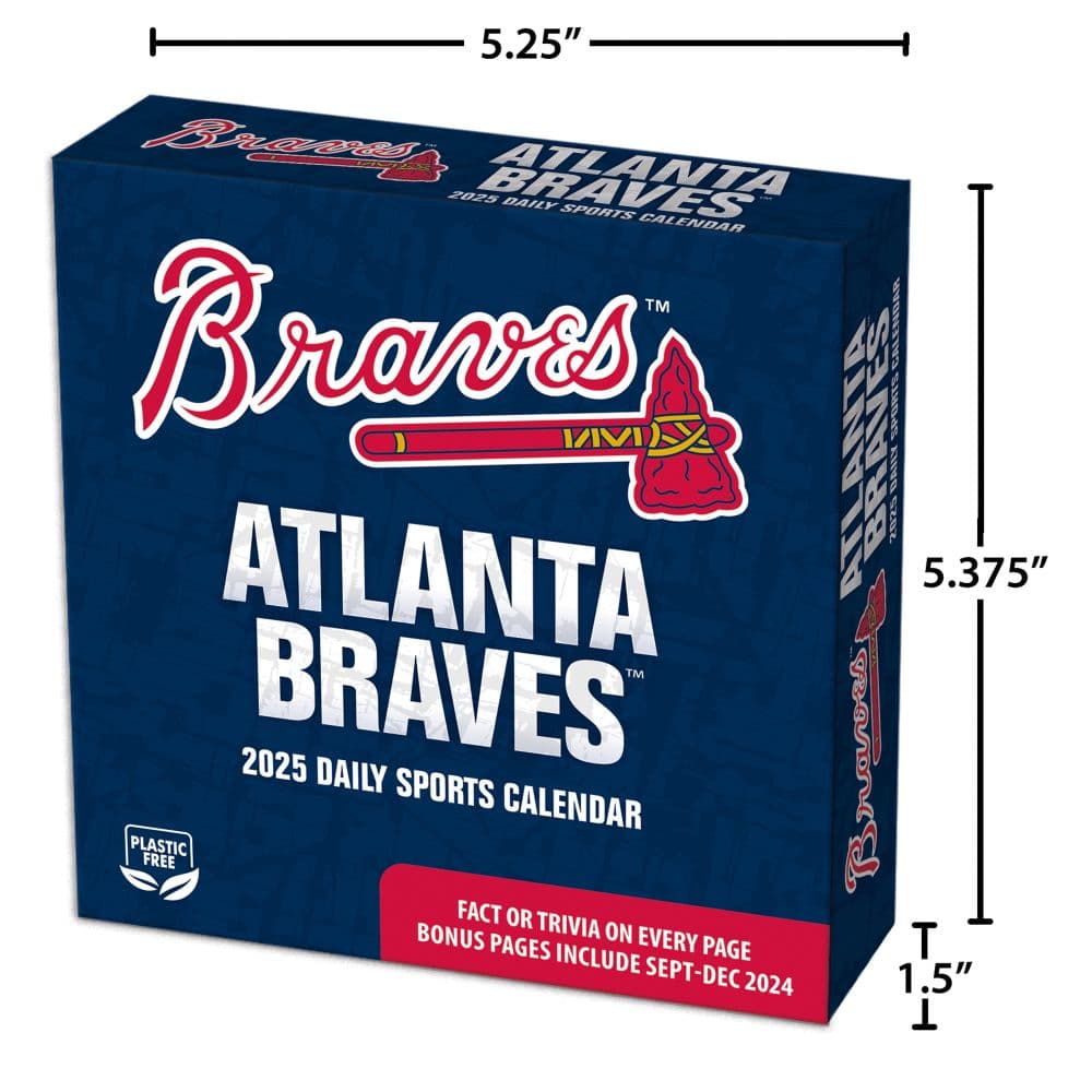 MLB Atlanta Braves 2025 Desk Calendar Fifth Alternate Image