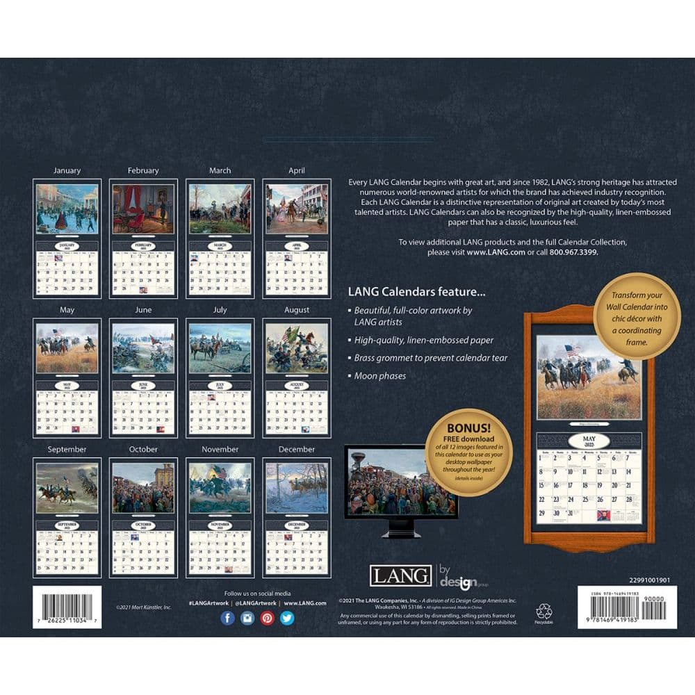 Civil War 2022 Wall Calendar - Calendars.com