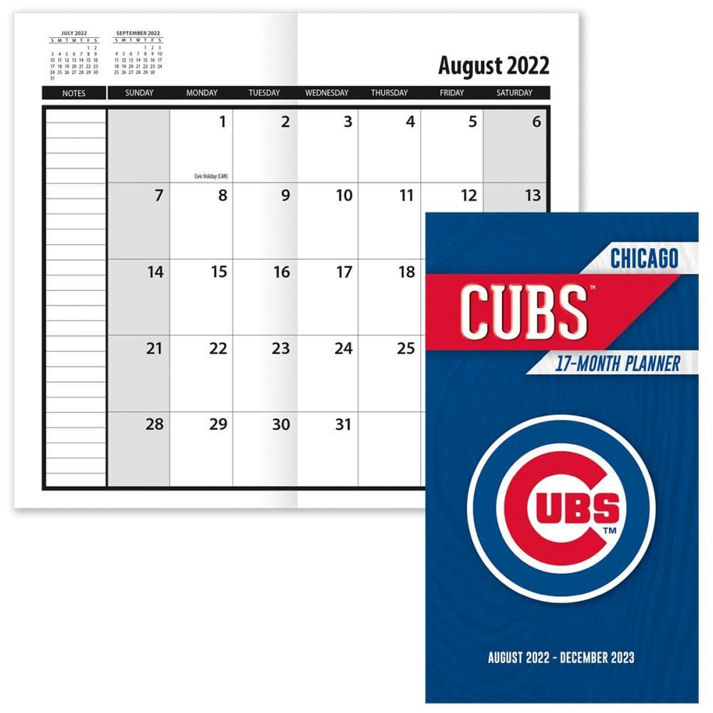 2023 Chicago Cubs Calendar Chicago Cubs 2023 17Month Pocket Planner