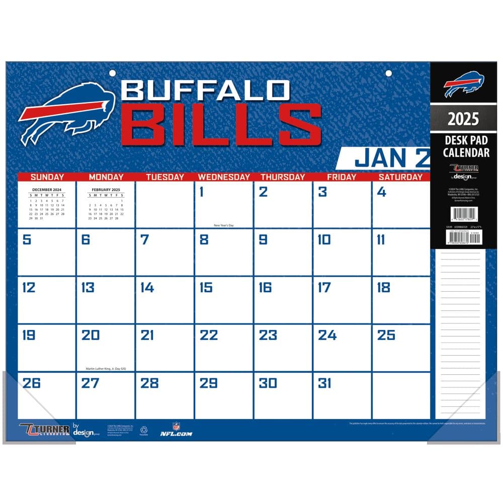 NFL Buffalo Bills 2025 Desk Pad