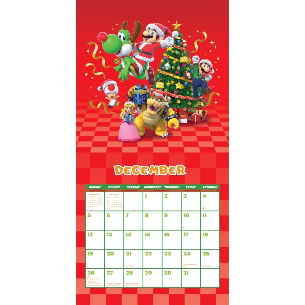 Super Mario Wall Calendar