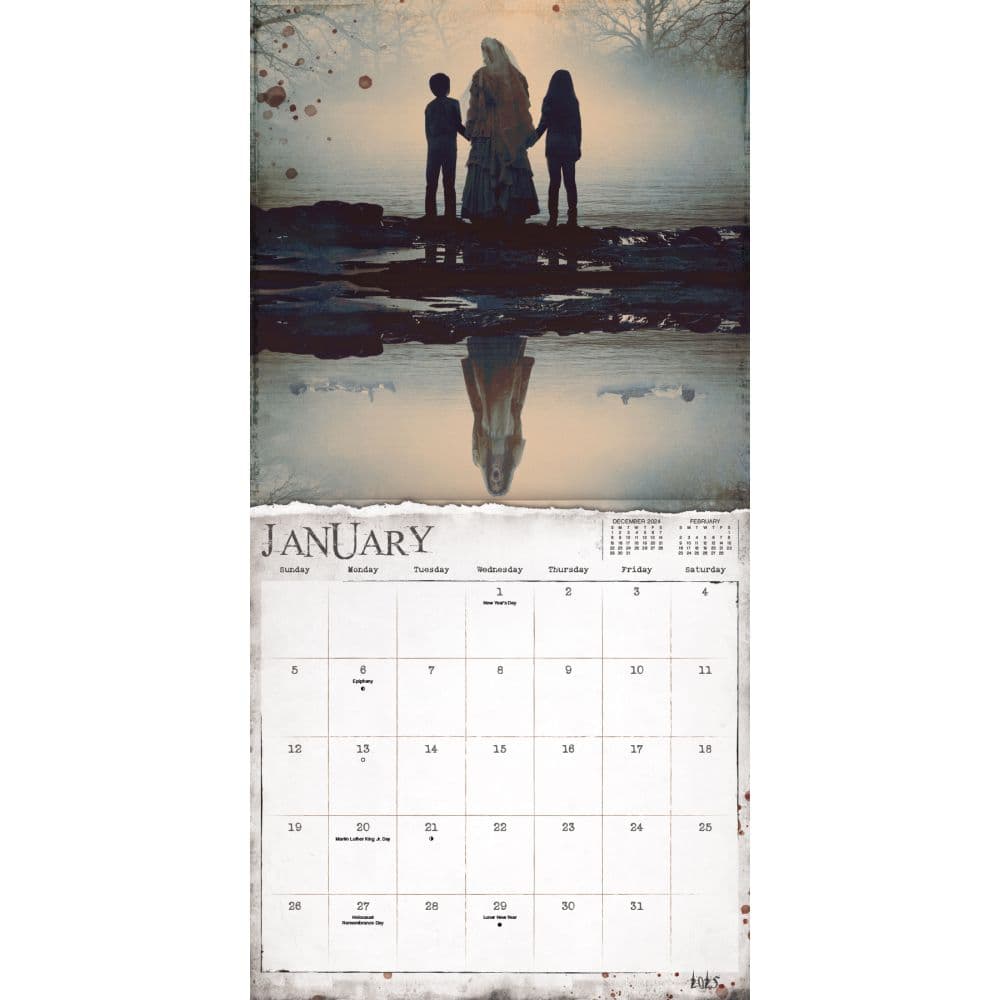 Horror Collection Exclusive with Bonus Print 2025 Wall Calendar Second Alternate Image width=&quot;1000&quot; height=&quot;1000&quot;