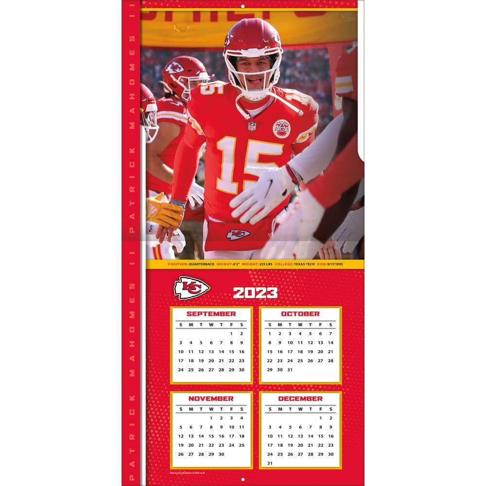 Patrick Mahomes 2024 Wall Calendar