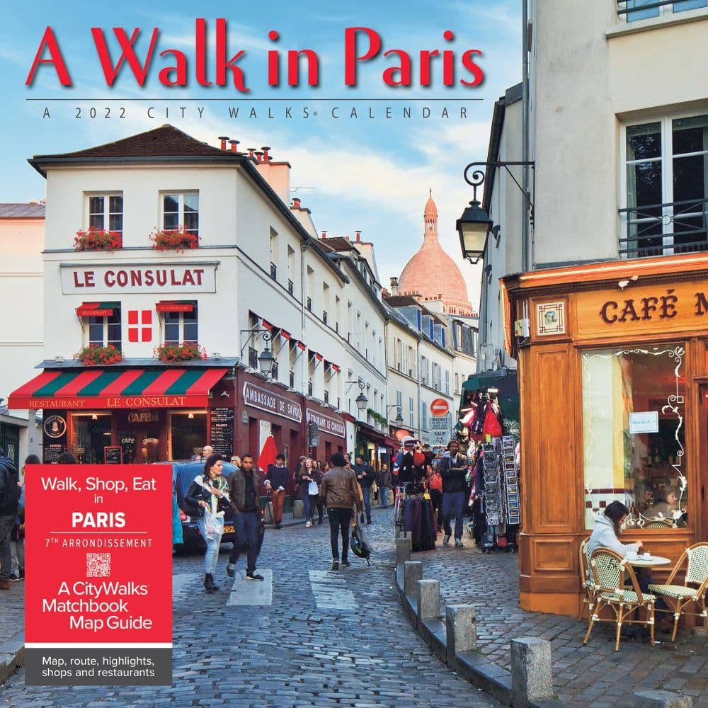 Walk in Paris 2022 Wall Calendar