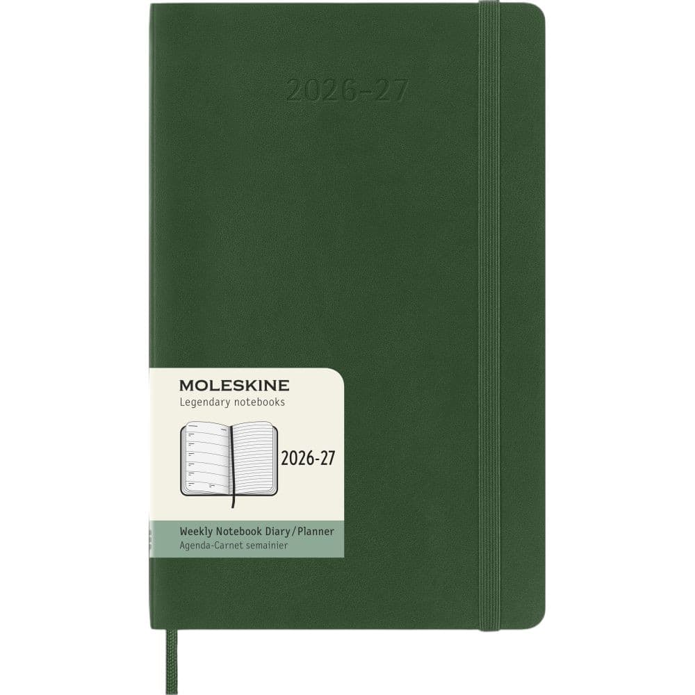 image Moleskine Myrtle Green Large 2027 Soft Cover Weekly Planner Main Product Image