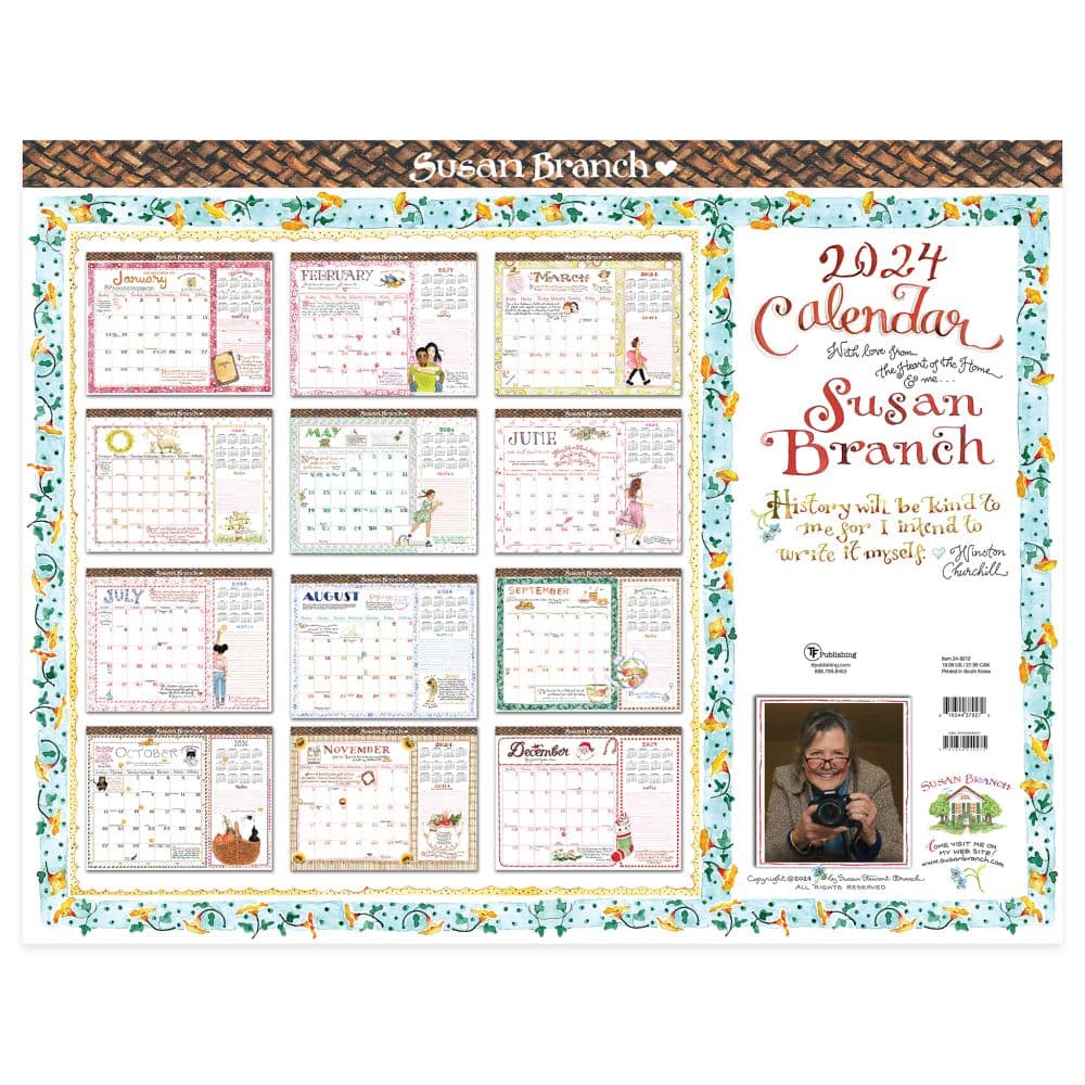 Susan Branch 2024 Desk Pad