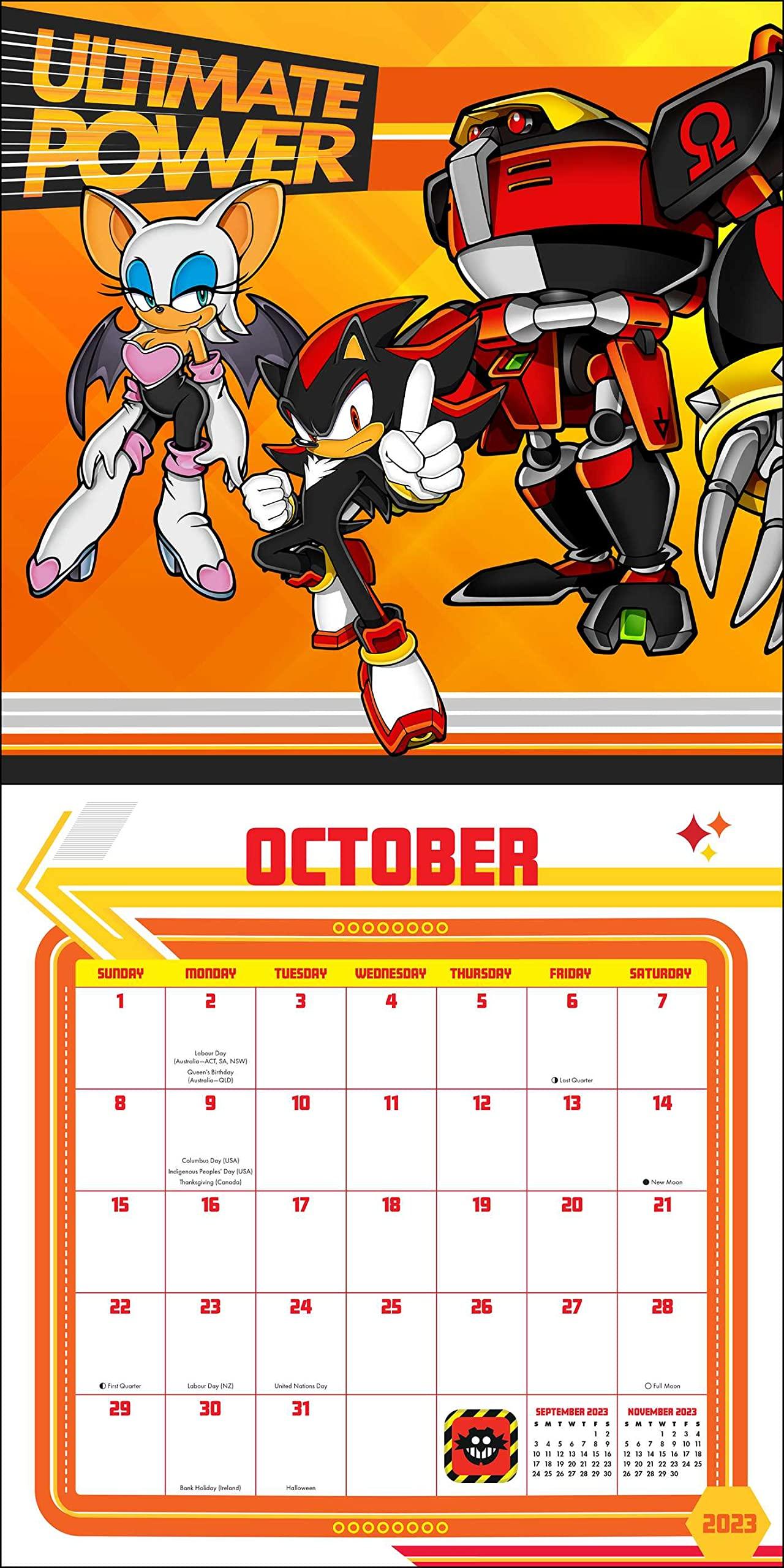 Sonic the Hedgehog 2023 Wall Calendar - Calendars.com