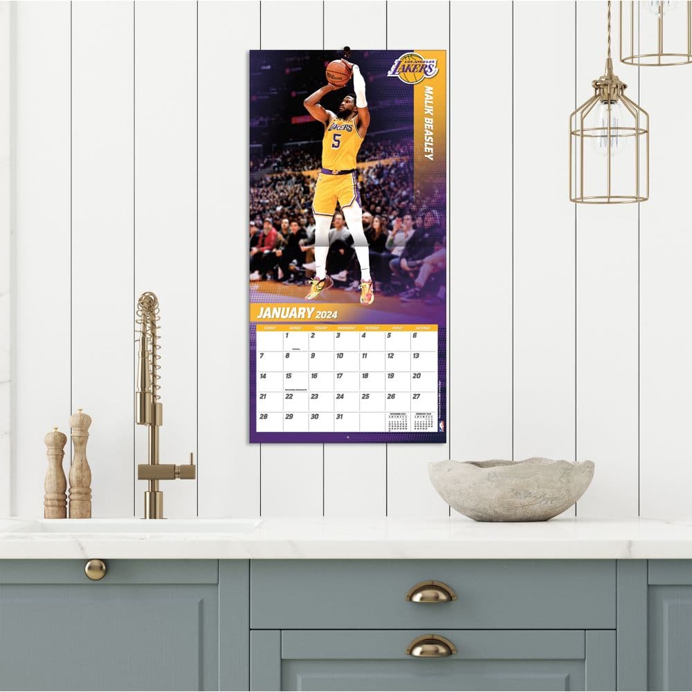 Los Angeles Lakers 2024 Mini Wall Calendar