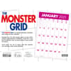 image Monster Grid 2025 Wall Calendar