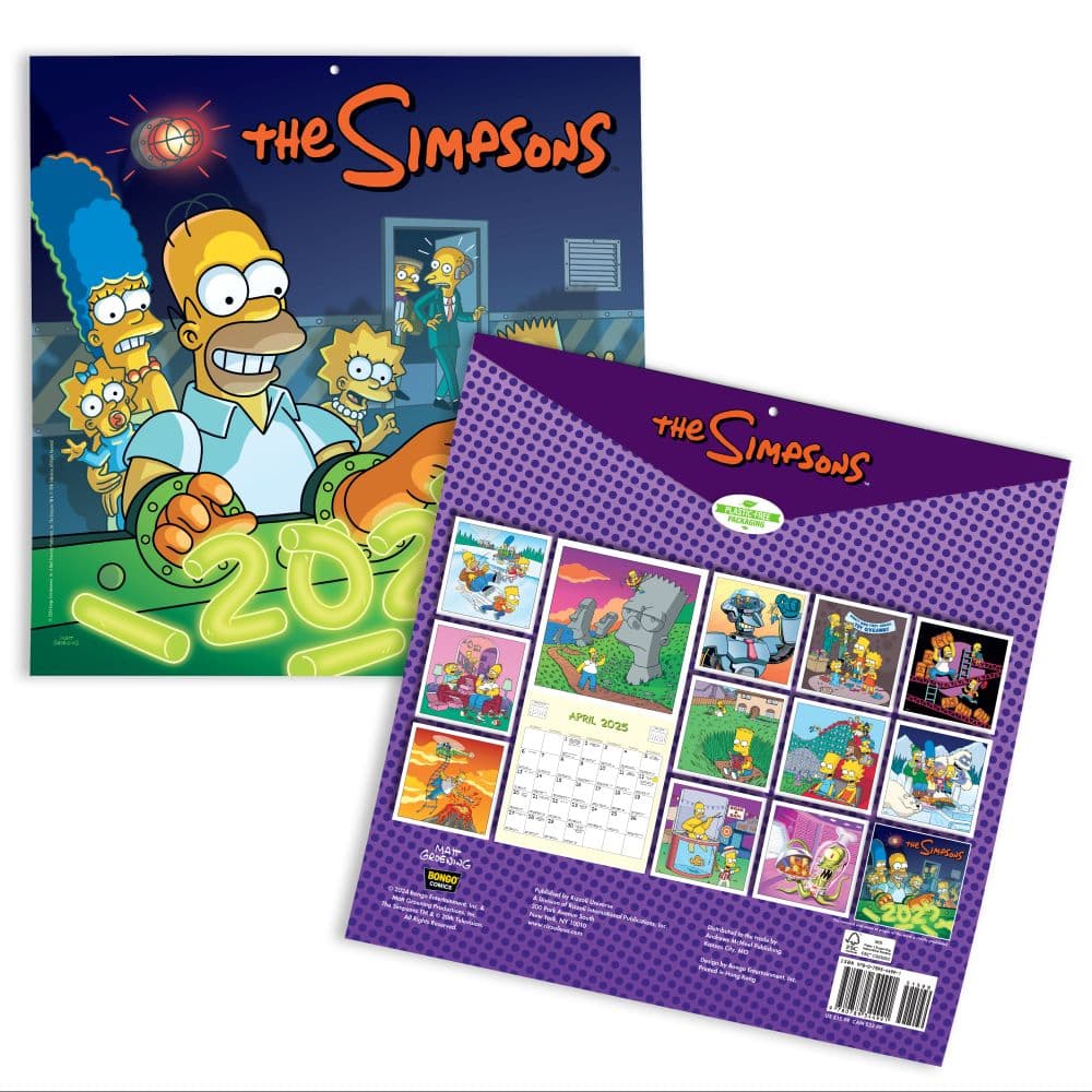 Simpsons 2025 Wall Calendar Seventh Alternate Image width=&quot;1000&quot; height=&quot;1000&quot;