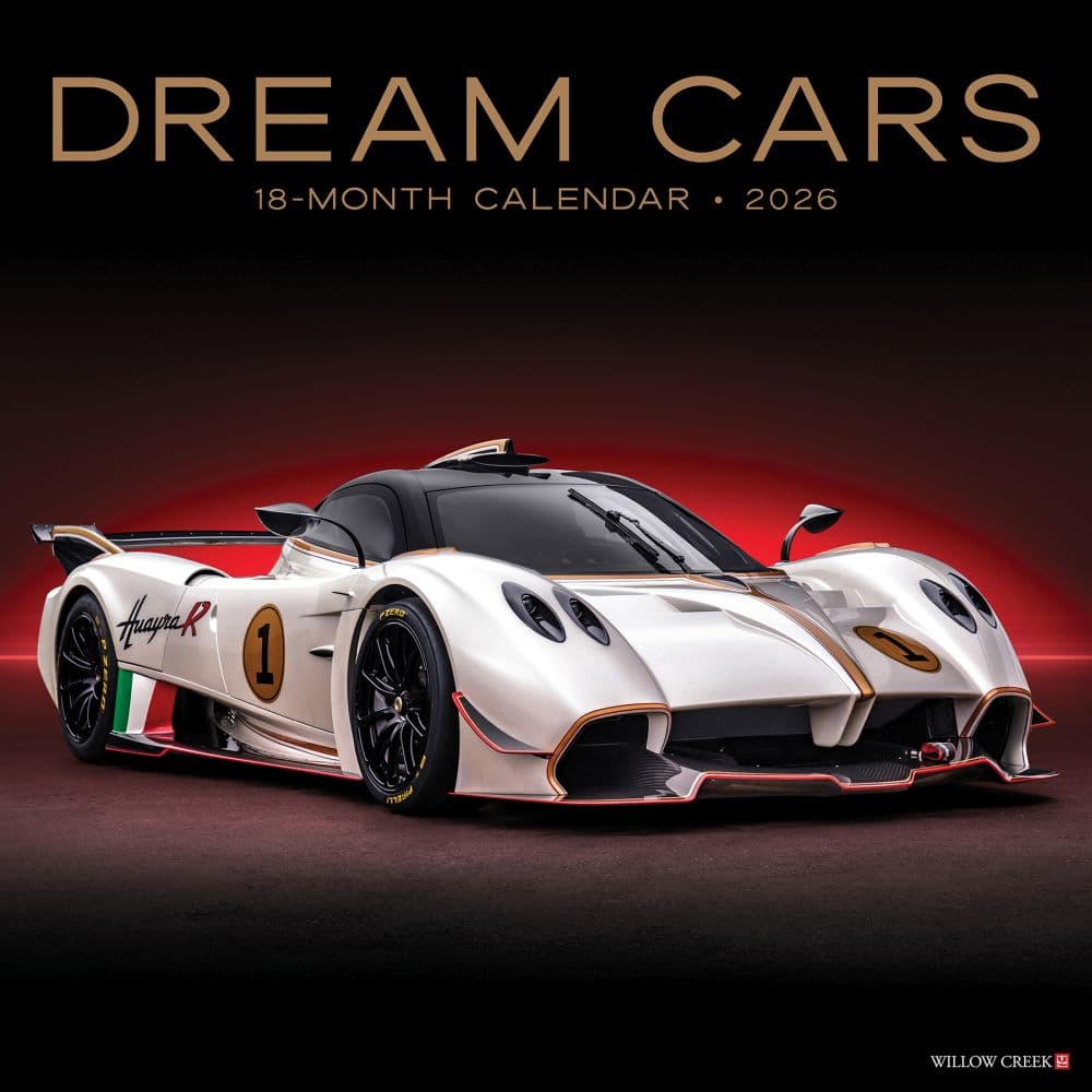 Dream Cars 2026 Wall Calendar  Main Image