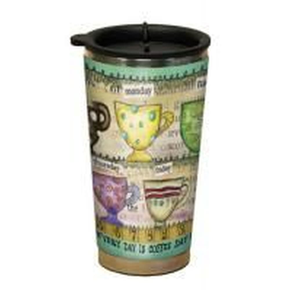 Coffee Day Acrylic Travel Mug by Lisa Kaus Main Image
