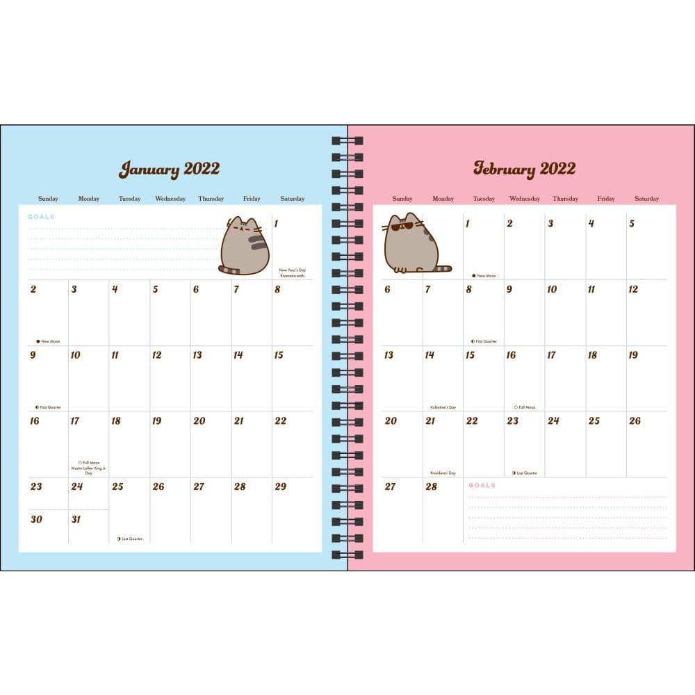 2022 Pusheen Calendar Pusheen 16-Month 2021-2022 Monthly Weekly Planner Calendar - Calendars.com