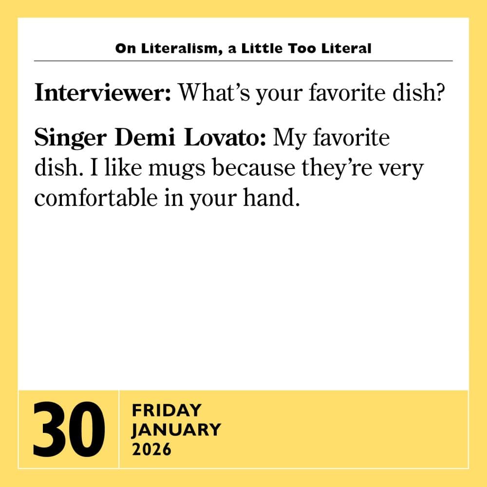 Stupidest Things Ever Said 2026 Desk Calendar Third Alternate Image