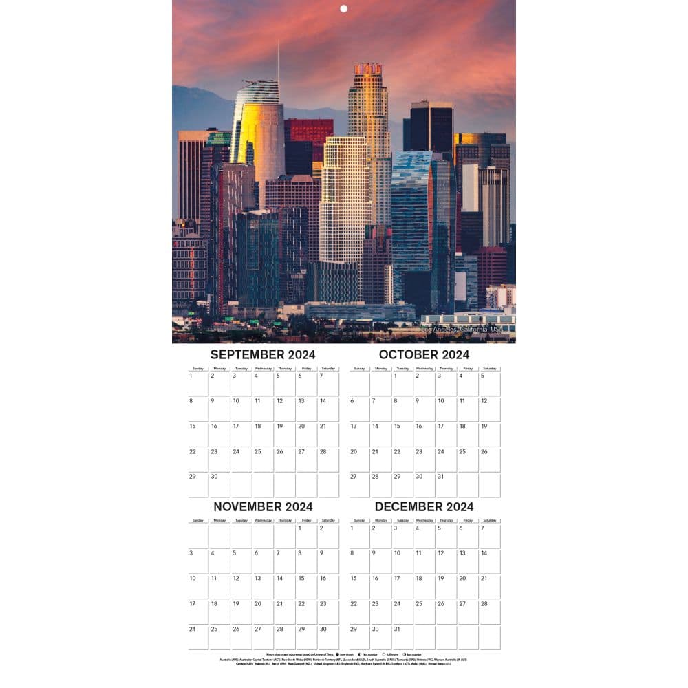 City Skylines 2025 Mini Wall Calendar Alt3