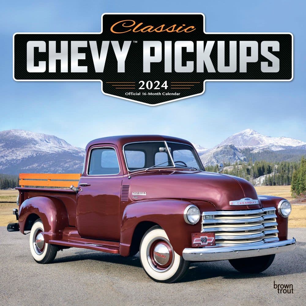 Chevy Classic Pickups 2024 Wall Calendar Main Image