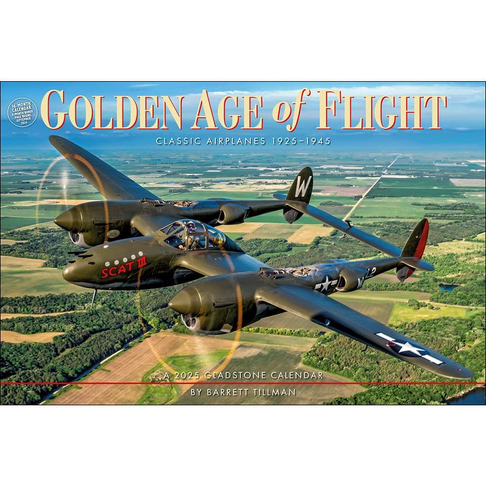 Golden Age of Flight 2025 Wall Calendar Main Image